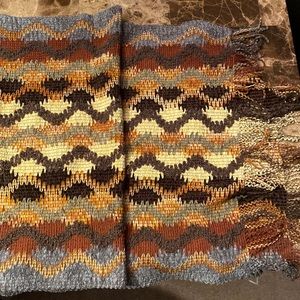 Missoni Women’s multicolor wool blend fringe zigzag scarf